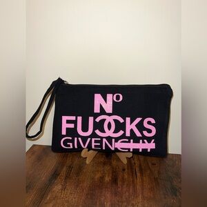 Black Canvas Wristlet